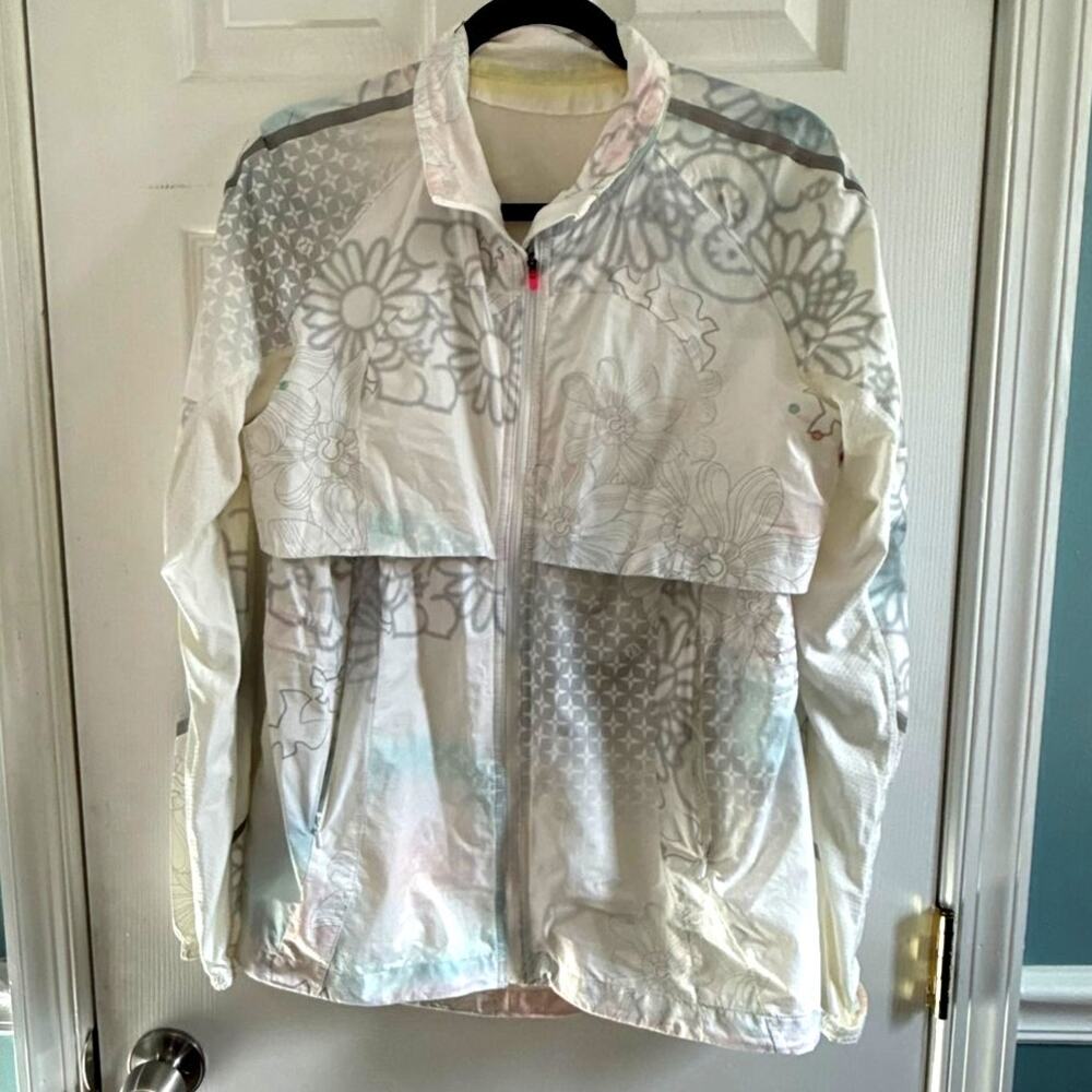 Lululemon Floral Run Jacket Womens Small Full Zip Lightweight